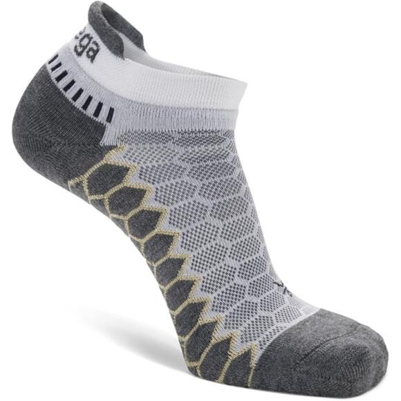 Unisex Adult Silver Compression Fit Performance No Show Athletic Running Socks - Picture 4 of 7